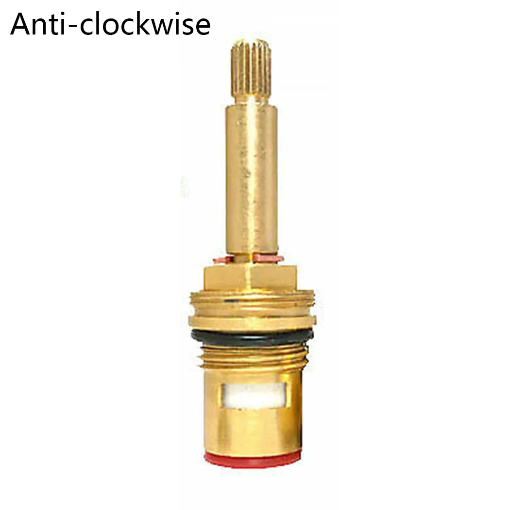 Shower Bath Tap Valve Cartridge Quarter Turn Flow Long Tall Stem Insert 20 1/2" Bronze Hot Water Valve Core