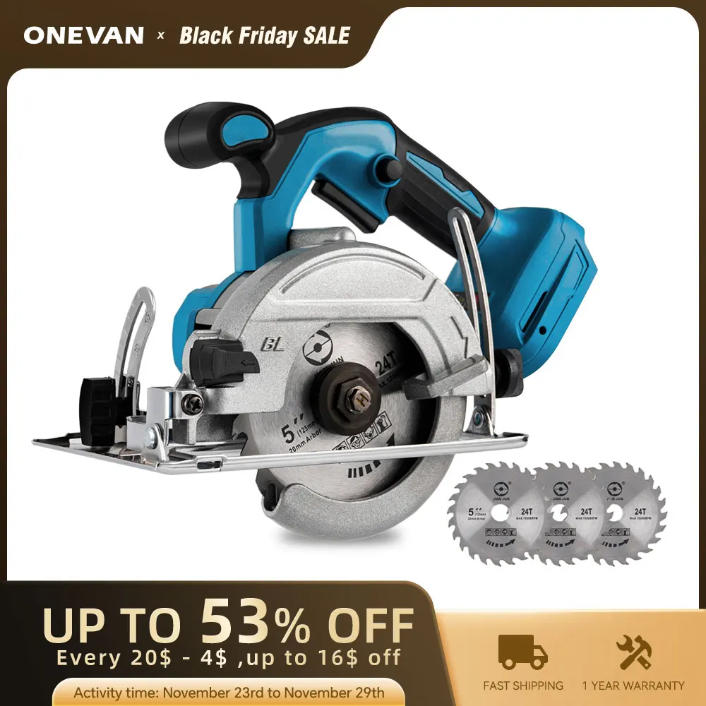 Brushless-5Inch-125mm-Mini-Electric-Circular-Saw-Cordless-0-45 ...