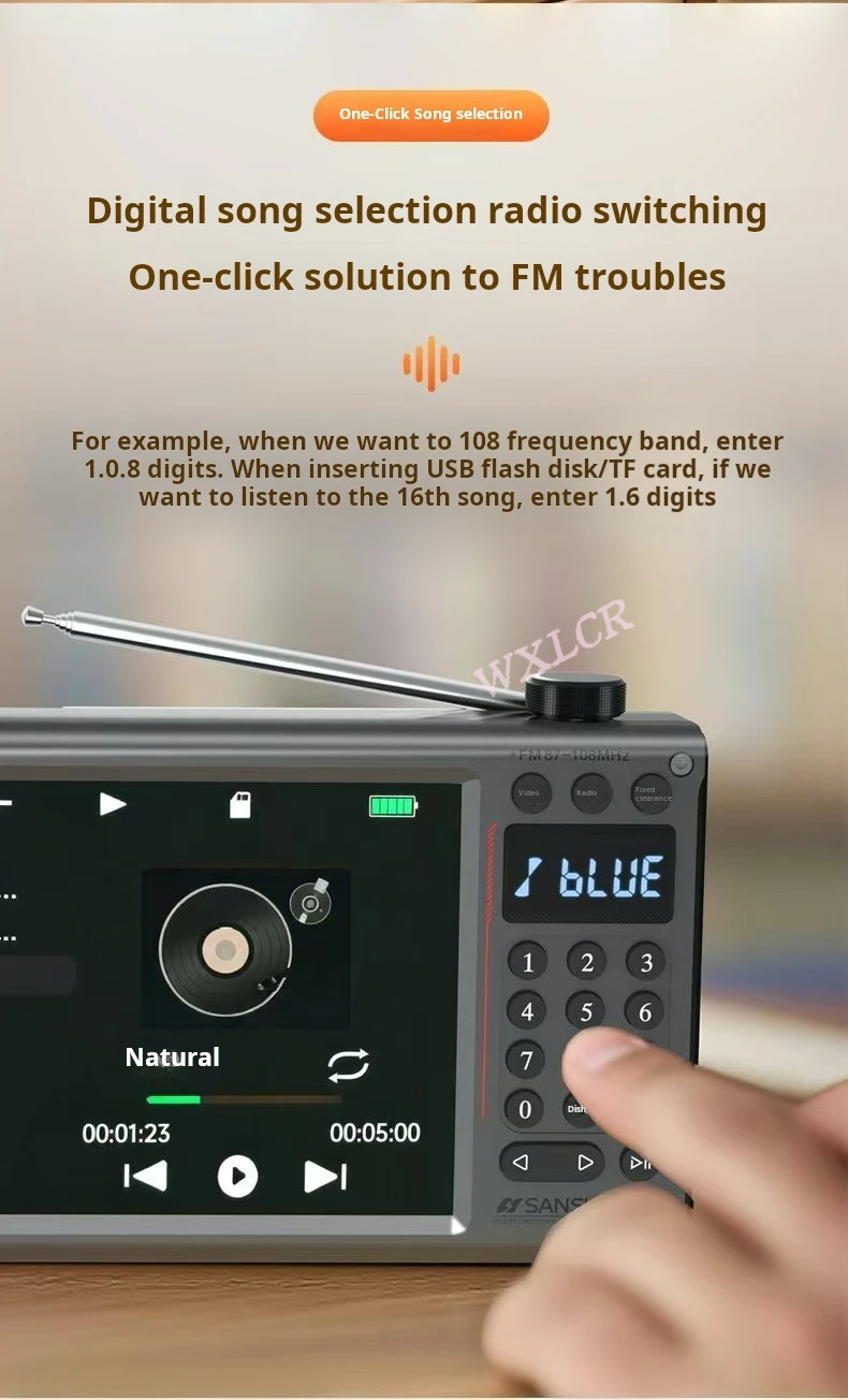 SanSui F70 Portable Radio Detail
