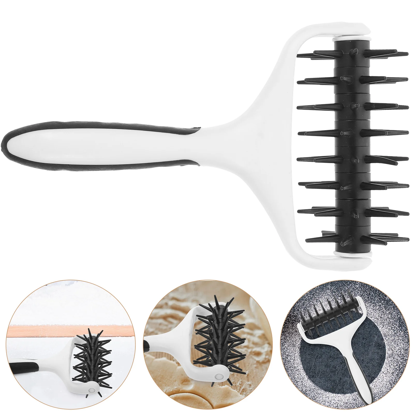 

Pizza Dough Puncher Roller Wheel Pizza Bread Needle Biscuit Dough Pie Hole Embossing Maker Pastry Baking Tools