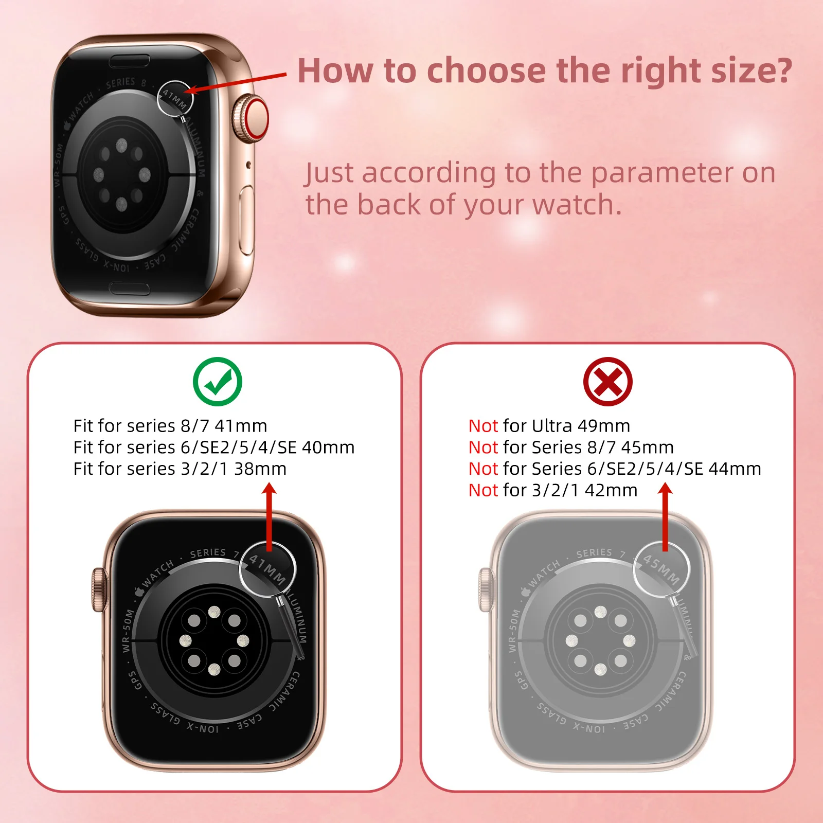  ġ  Ǹ Ʈ  ̽,   ȣ ̽,  ݼ , iWatch 8 se 7 6 5 4, 38mm, 40mm, 41mm