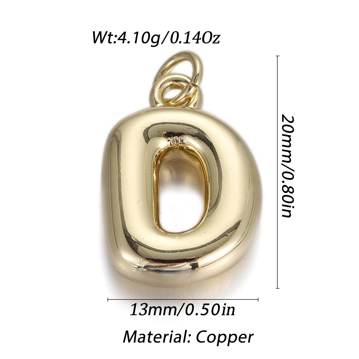 Gold Alphabet Charms: Stylish 26-Letter Pendant Set for Custom Jewelry Crafting