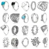 High-Quality Original 100% 925 Sterling Silver pretty Classic Sparkling Ring Personality Jewelry DIY Party Gift Women 1
