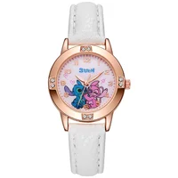Hot Cartoon Diamond Quartz Watch Cute Lilo & Stitch High Quality Women Anime Stitch Watch Gifts Children Watches Christmas Gift