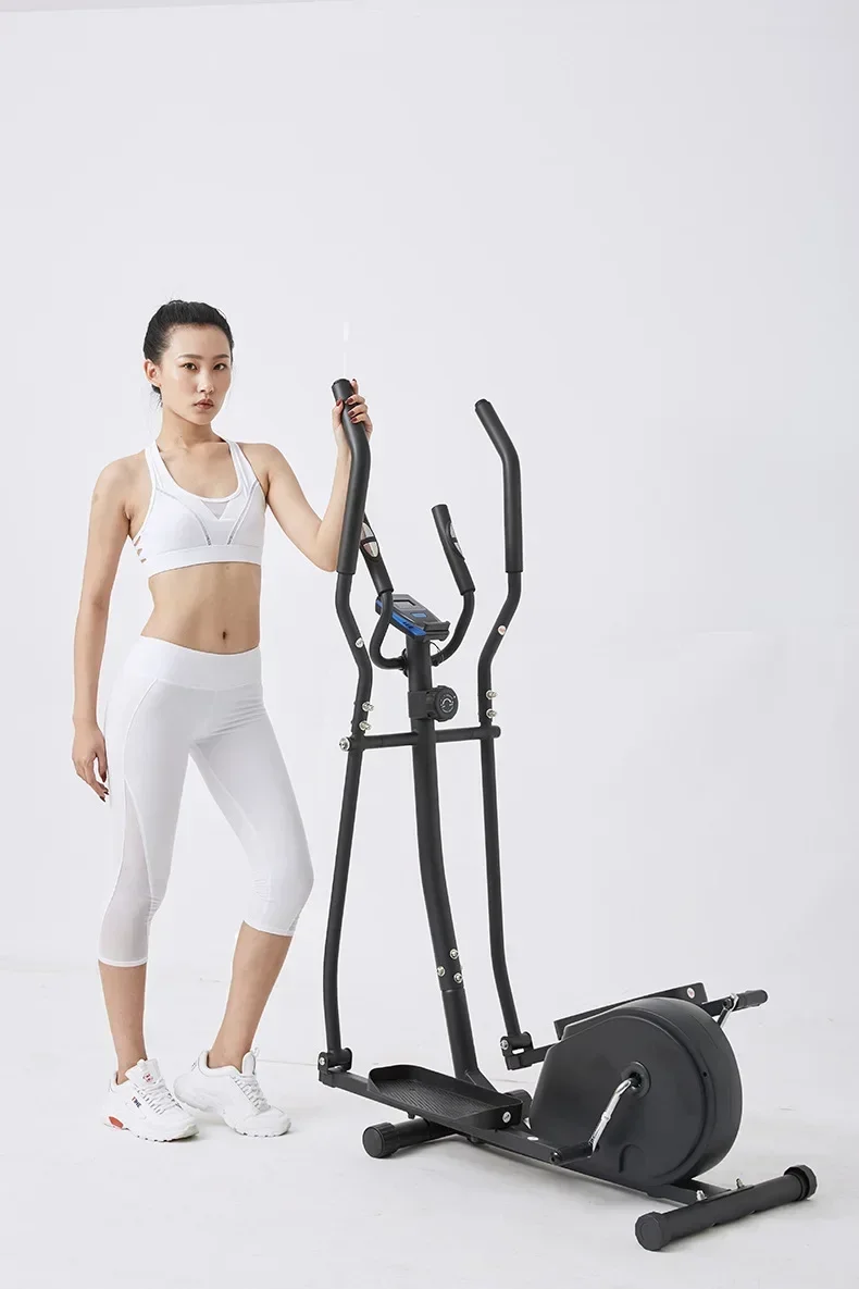 Home Gym 8 Gears Vertical Elliptical Trainer Magnetic Exercise Bike Elliptical Machine