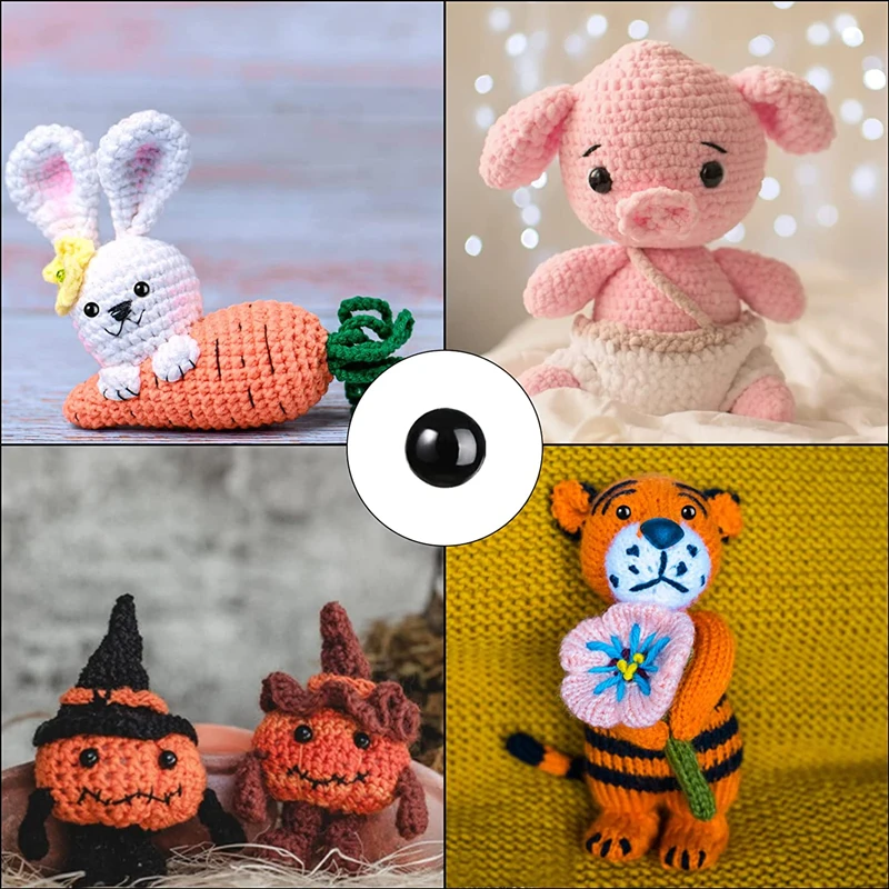 100/50PCS 5-20mm Ágcsernyő Plasztikus anyag Biztonság szemét számára toys amigurumi diy készlet mesterségek teddybear Gyermek- Feltűnően néz számára Babaarcú de nem okos nő dekorációs accessor