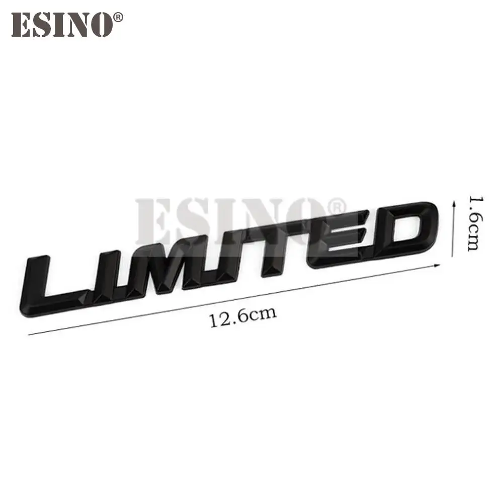 Car Styling 3D Metal Chrome Zinc Alloy Emblem Badge Limited Edition trunk Body Sticker Decal Fender Emblem Auto Accessory