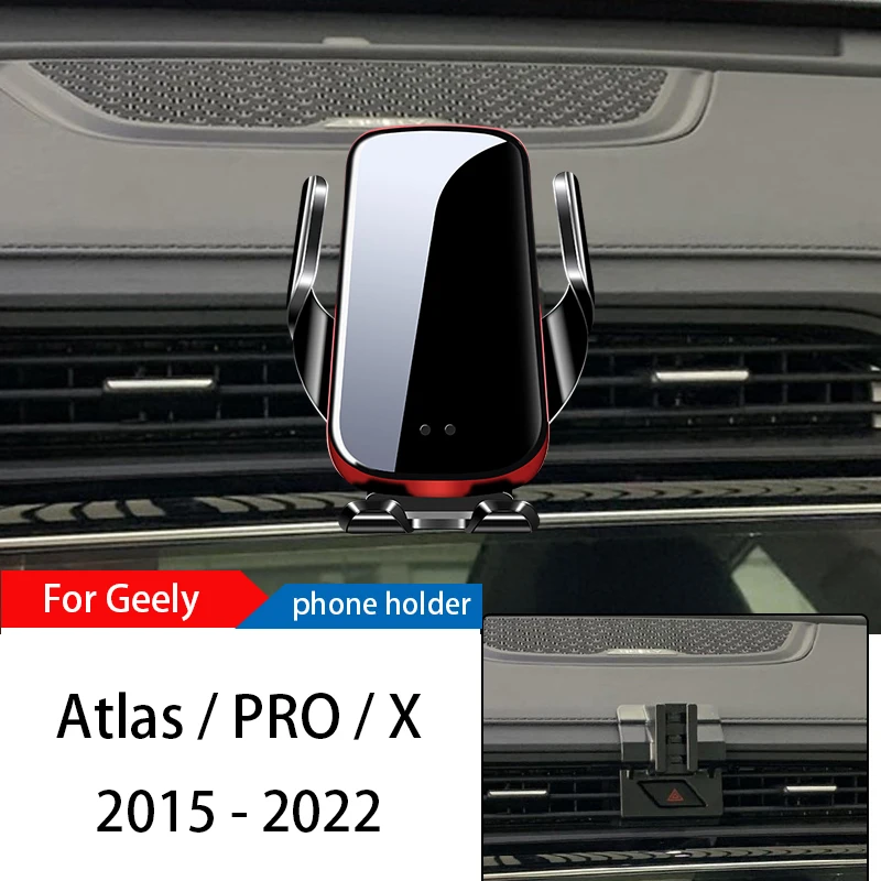 

Wireless Charger Car Phone Holder Mount Stand For Geely Atlas 2015-2022 Adjustable GPS Navigation Mobile Bracket Accessories