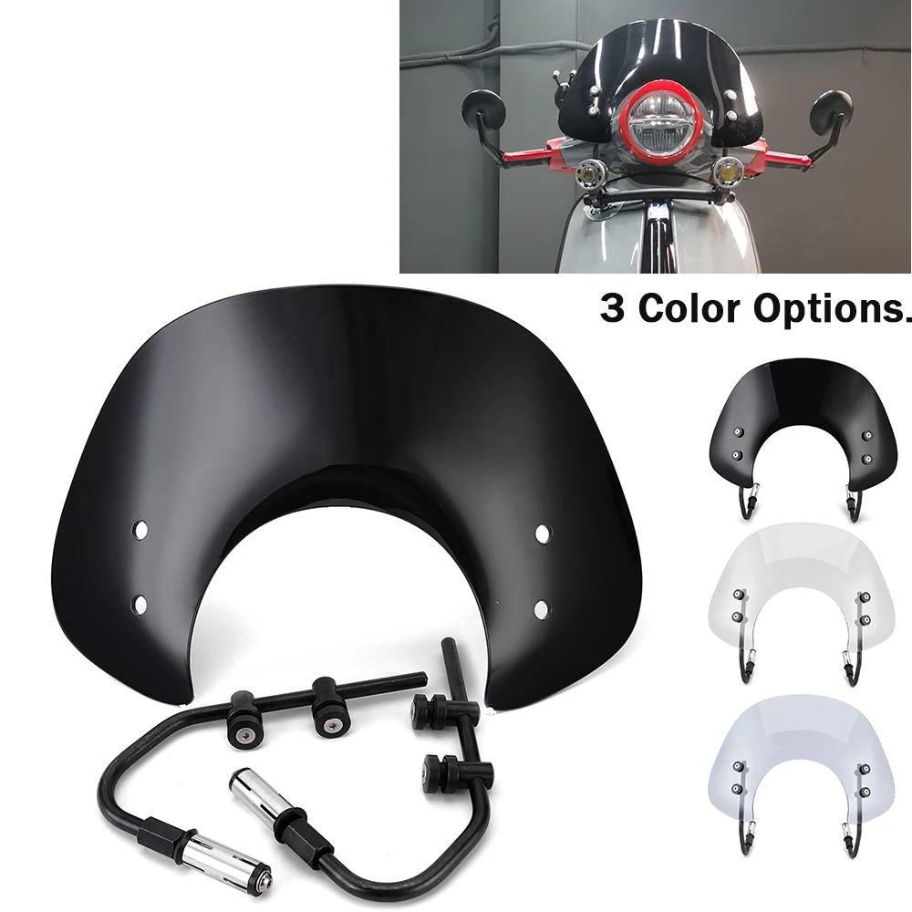 Windshield Windscreen For Piaggio Vespa Lx50 Lx125 Lx150 Gt200 Gts125