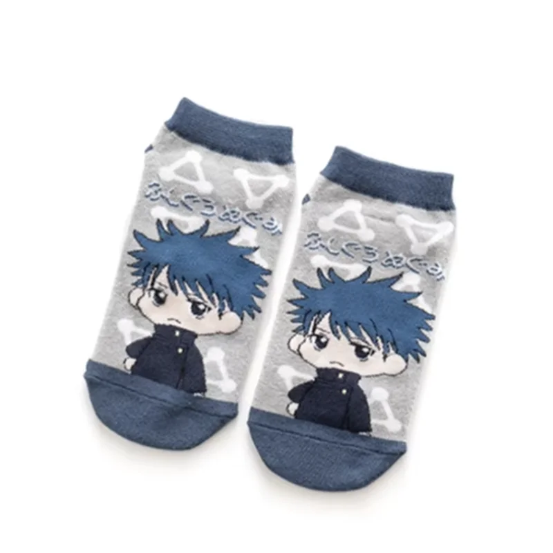 5 Colors Jujutsu Kaisen Anime Short Socks Kugisaki Itadori Yuji Gojo Satoru Nobara Cosplay Fashion Sports Boat Socks Gifts