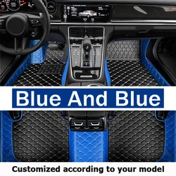 Deluxe Waterproof Leather Car Floor Mat Set - Custom Luxury Automotive Interior Accessories - Left steering wheel (3pc car floor mats)
