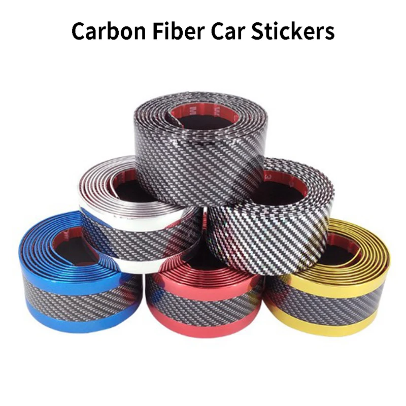 4 Pcs Carbon Fiber Car Accessories Door Sill Scuff Protector Stickers & Tool N3 
