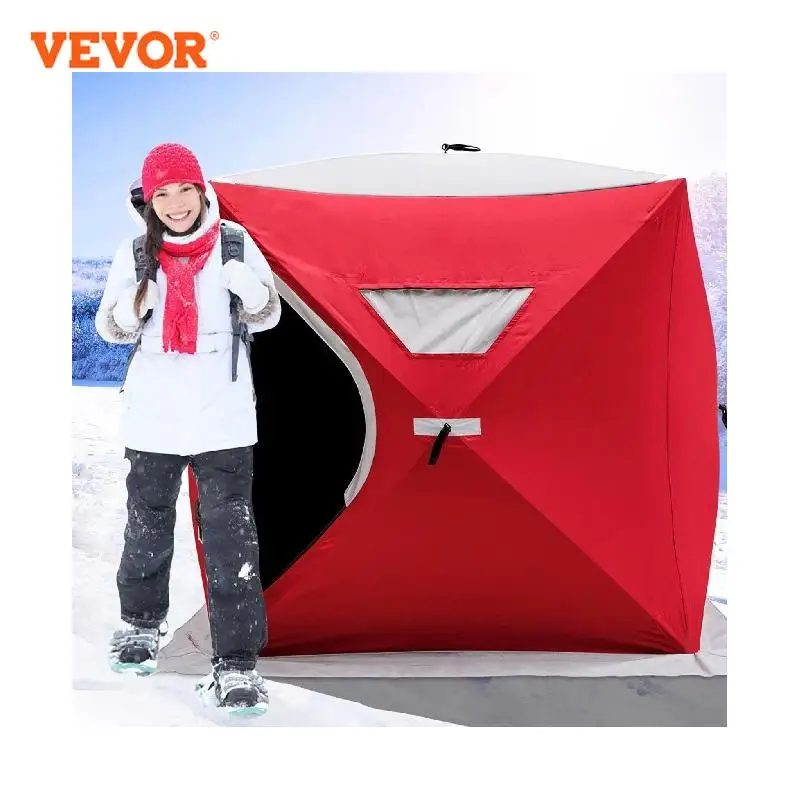 VEVOR Ice Fishing Tent Warm Winter Large Space Thick Camping Outdoor  Windproof Waterproof Snow Ultralarge Fishing Camping Tent - AliExpress