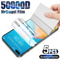 5PCS Hydrogel Film Screen Protector Set - Hydrogel Film (For Huawei P60 Pro)
