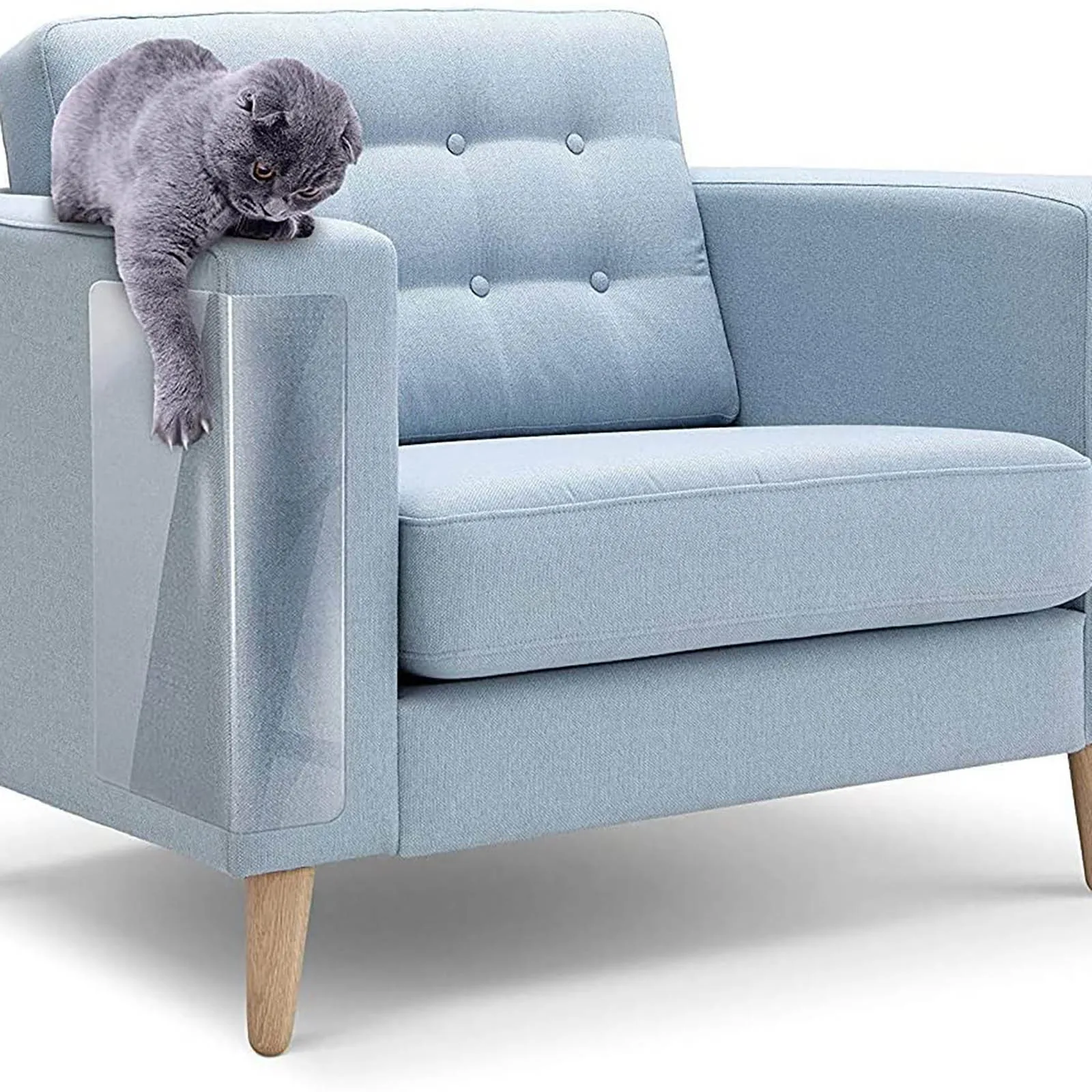 4Pcs Cats Scratch For Furniture Cats Scratch For Sofa Mat Cat Double Tape Wall Corner Clear Corner Guards