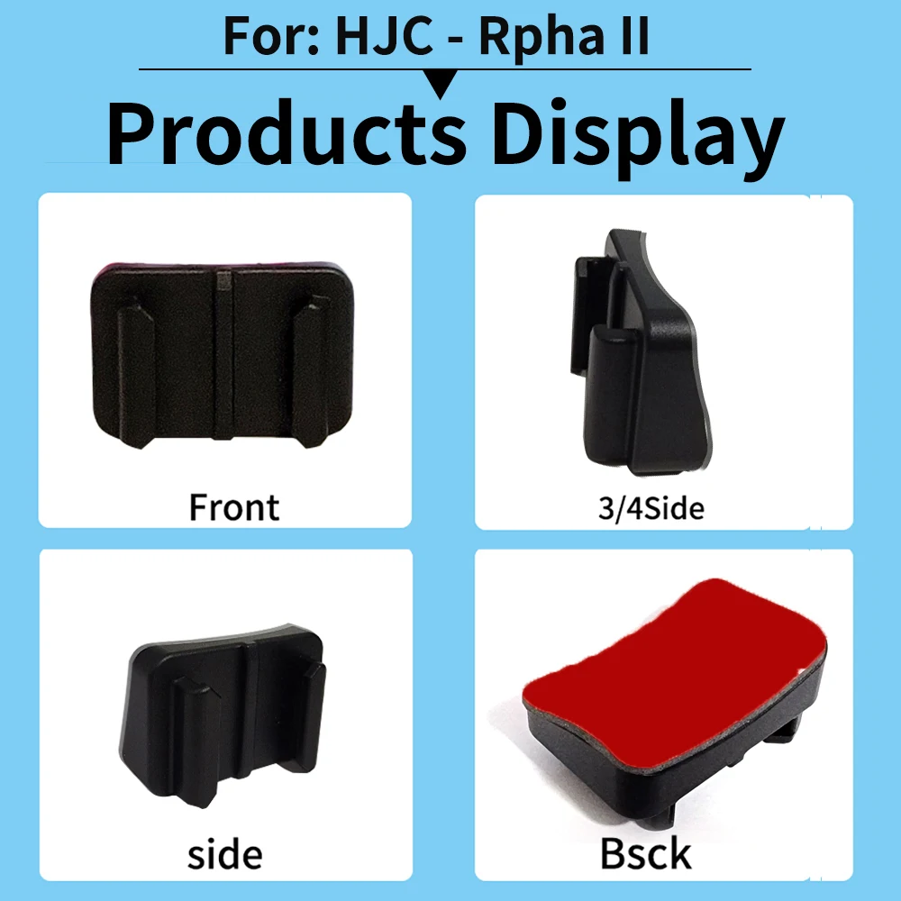 TUYU Customized HJC-Rpha 11 CNC Aluminium Helmet Chin Mount for GoPro 10 Insta360 X2 R DJI Motorcycle Camera Helmets Accessories 6