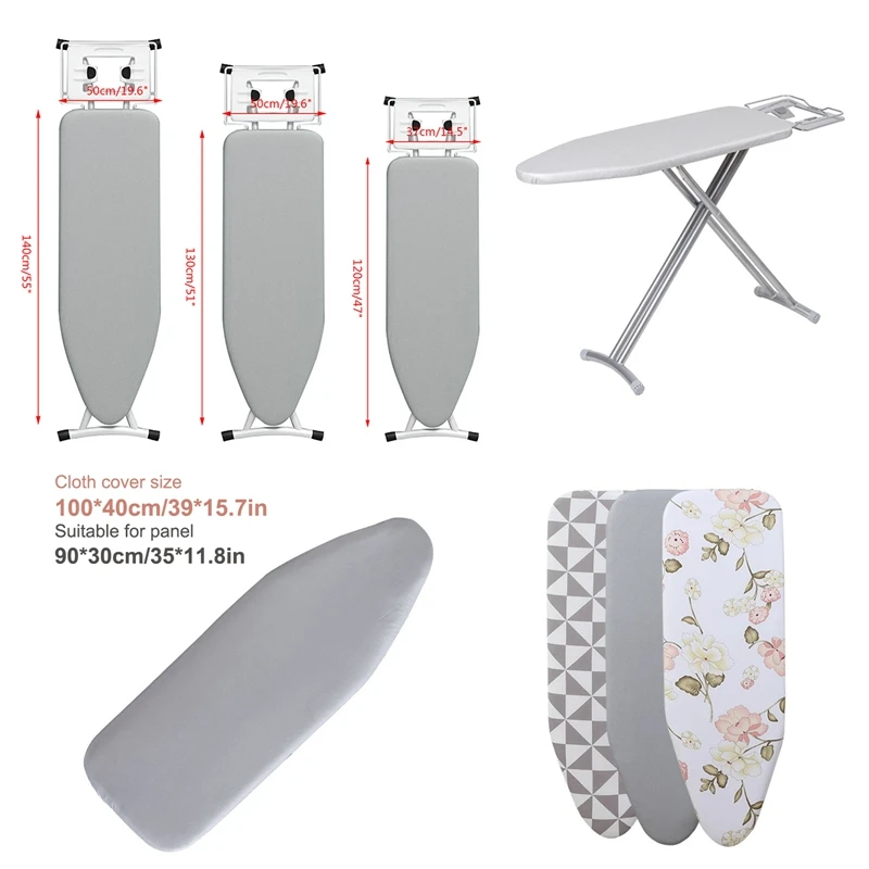 1pc Silver Coated Padded Ironing Board Cover Pad Heavy Heat Resistant 1pc-silver-coated-padded-ironing-board-cover-pad-heavy-heat-resistant