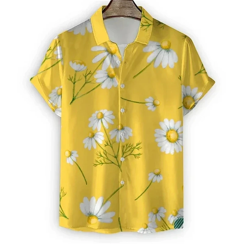 

Funny Animal Cow 3D Print Beach Shirts For Men Short Sleeve Bear Lapel Blouse Hawaiian Button Tops Men's Clothing Short Shirts