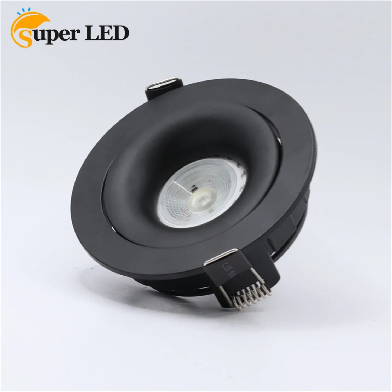 LED Downlight Fixture Housing Lighting Accessories MR16 GU5.3 GU10 Metal Trimless Recessed Round Frame usalight