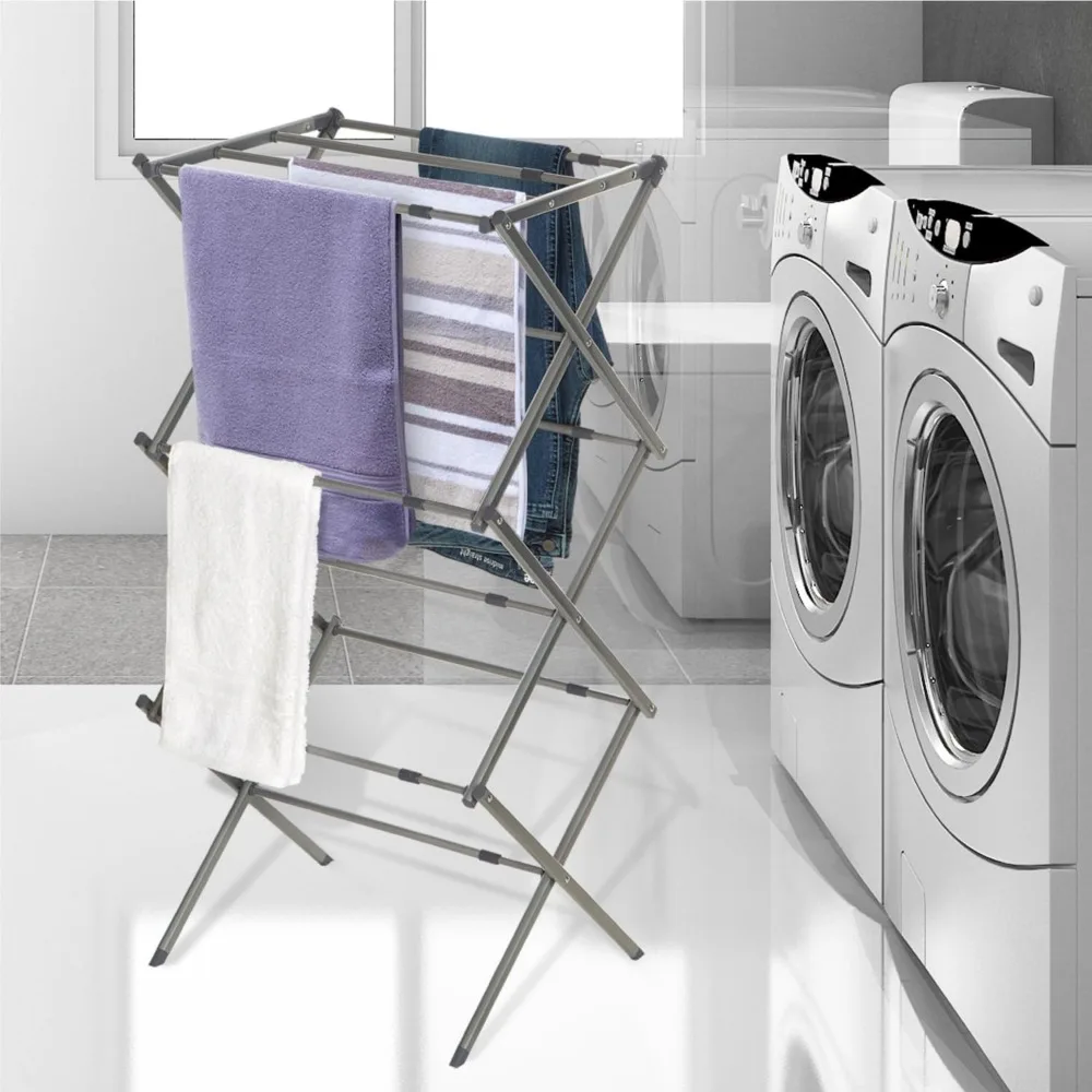 Laundry Organization Expandable/Collapsible Clothes Drying Rack. Essential for Camping/Trailers or Anywhere You Air Dry Laundry 5