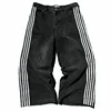 HCW American Jeans Y2K Clothes Mens Harajuku Hip Hop Striped Letters Embroidered Baggy Jeans Black Pants Rock Wide Leg Trousers 4