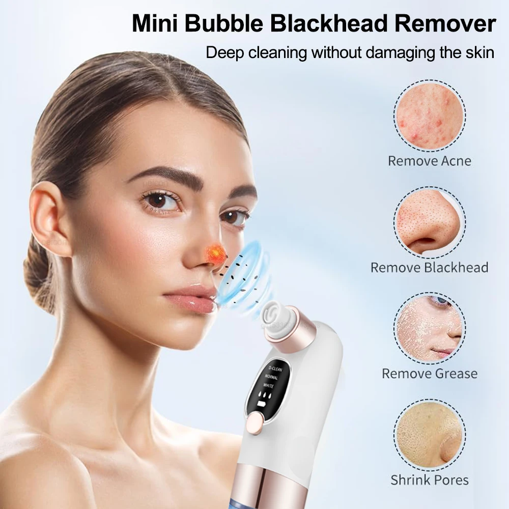 Electric Blackhead Remover Vacuum Facial Pore Cleaner Rechargeable Deep Dirt Skin Cleaning Machine for Pimple Blackhead Removal 4