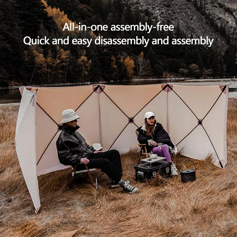 

Camping Windscreen Folding Outdoor Gas Stove Burner Wind Blocker Tent Privacy Screen Windshield Shelter for Camping Accessory