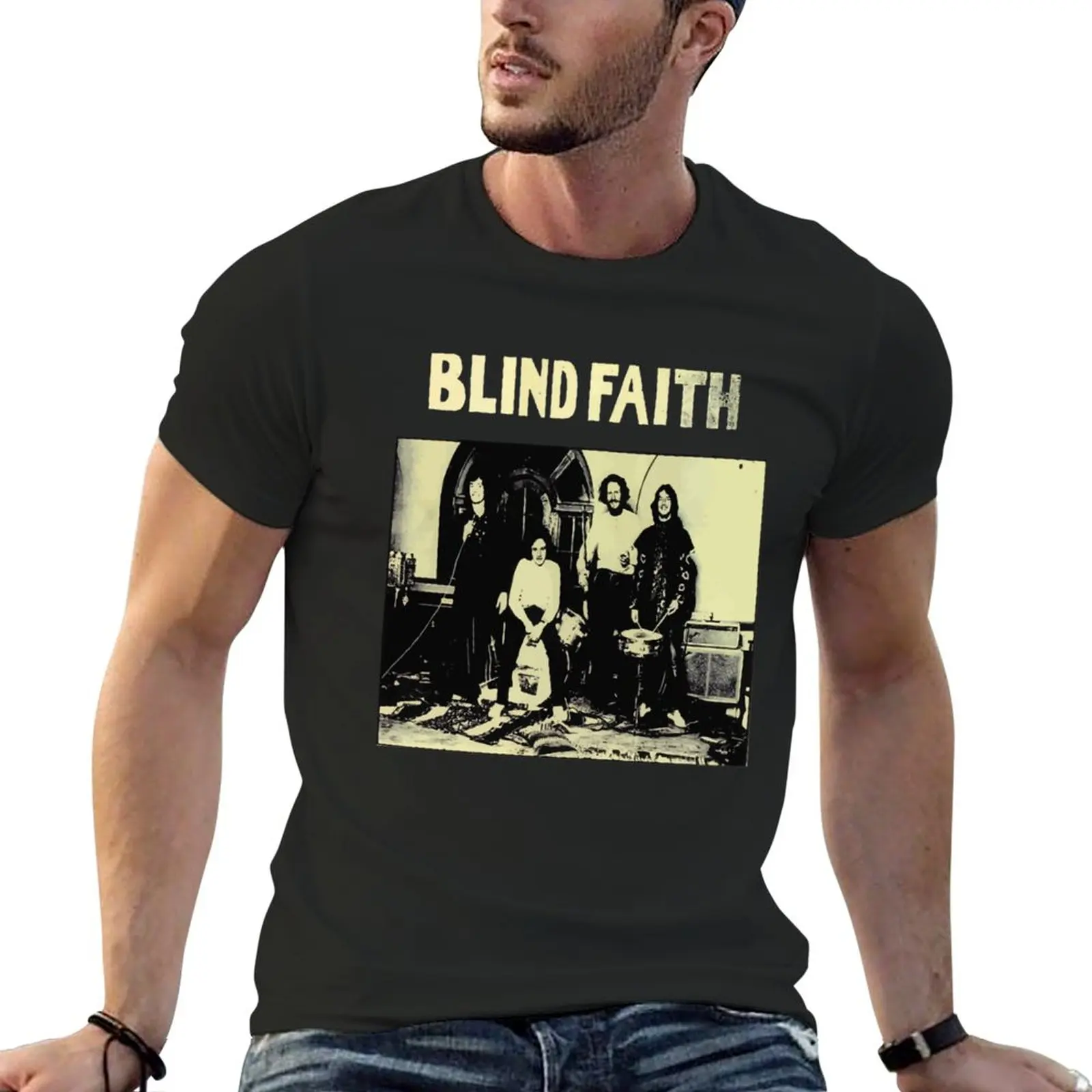 Men_S Blind Faith Classic T-Shirt Customizeds Funnys T-Shirt Manica Corta Vintage T-Shirt Oversize Da Uomo