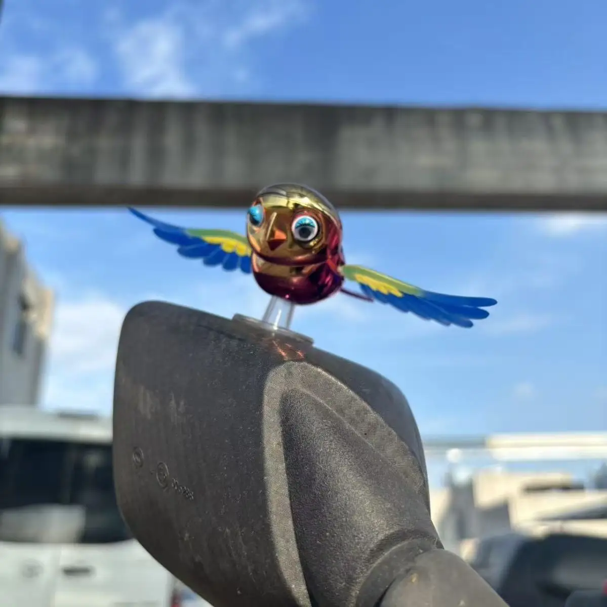 Simulation Flying Bird Helmet Accessory For Motorcycle Riders_voghion.com