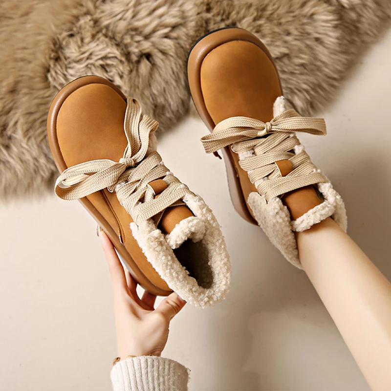 NEW Women's Rubber Boots Shoes Australia Round Toe Winter Footwear Boots Women Rain Elegant Mid Calf Snow 2024