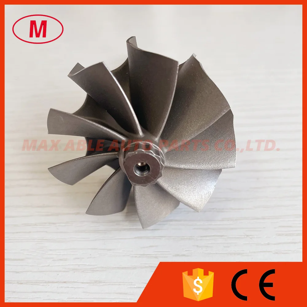 GTB25 51/53mm 9 blades journal bearing turbine wheel&shaft /turbine shaft&wheel