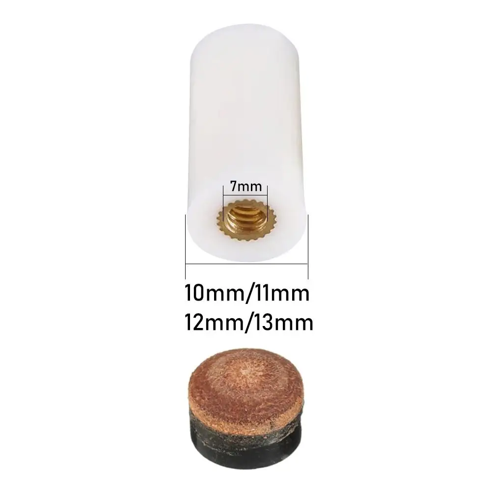 10 Puntas De Repuesto Para Tacos De Billar - 11 Mm, Cuero De Vaca, Marrón, Ideal Para Reparación Y Mantenimiento