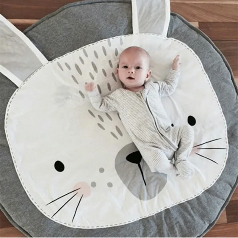 

Cute gray Rabbit Bear Game Carpets For Kids Play Adventure Thickening Game Pad living room Children Toys play Crawling mat Rug