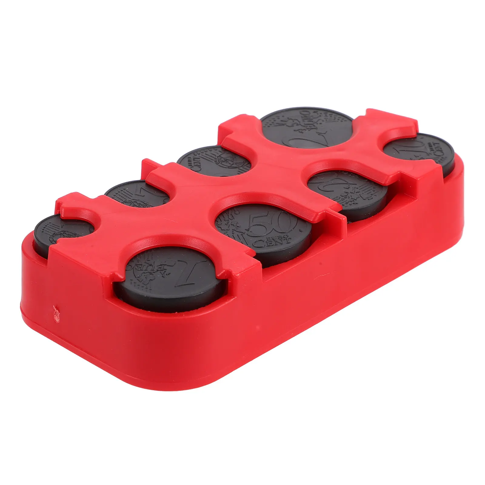 코인 보관 상자 견고한 방수 구조 분할된 칸막이가 있는 대용량 코인 파우치 자동차, 가정 또는 기타 장소에 이상적