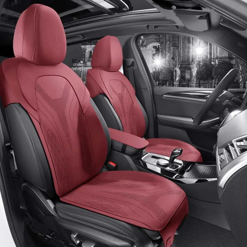 Fit Car Accessories Suede Saddle Seat Cushion Pad Half Covered for BMW 5 Series year of -