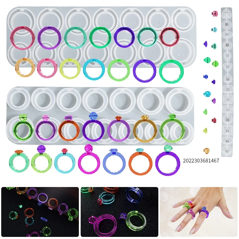 Ring Resin Silicone Mold For Epoxy Resin Round Shape For Making Rings
