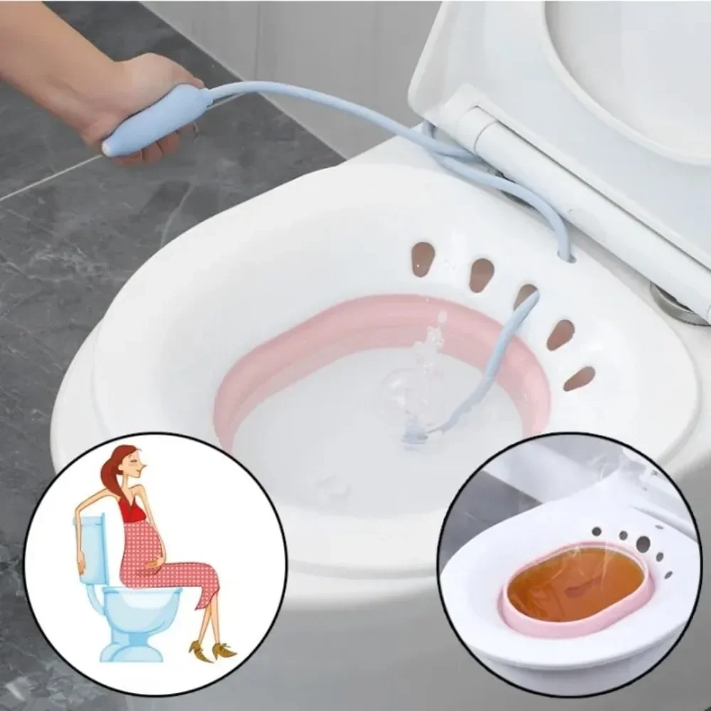 Folding Toilet Bidet Portable Massage Sit Bathtub Self Cleaning for Pregnant Women Elderly Postpartum Patient Medicated Bath Tub