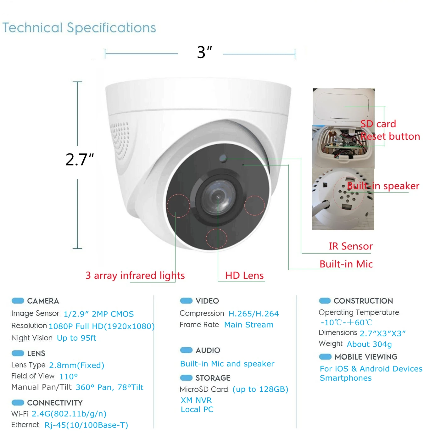 1080P WiFi  ī޶ 2MP  ǳ  IP ī޶  ũ Ȩ   ý մϴ