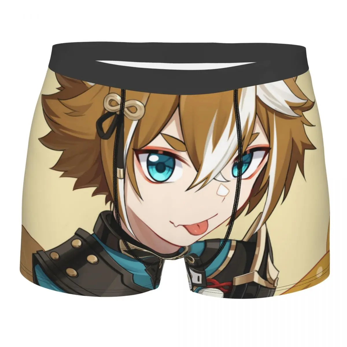 

Gorou Cute Men Boxer Briefs Underpants Genshin Impact Game Highly Breathable Birthday Gifts