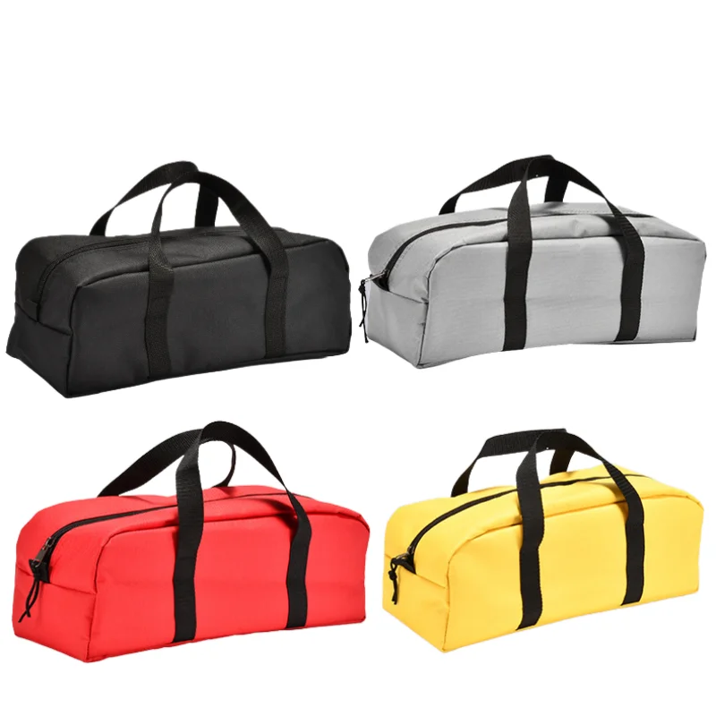 Professional Tool Bag Canvas Utility Tote Tool Organizer Wide Mouth Waterproof Versatile Handbag for Electrician Carpenter