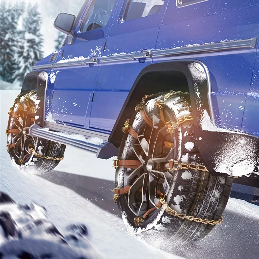 10pcs 8pcs Automatic Tightening Car Tire Snow Chain Winter Manganese Steel Tires Snow Chain for Jeeps Renegade Spikes for Tire
