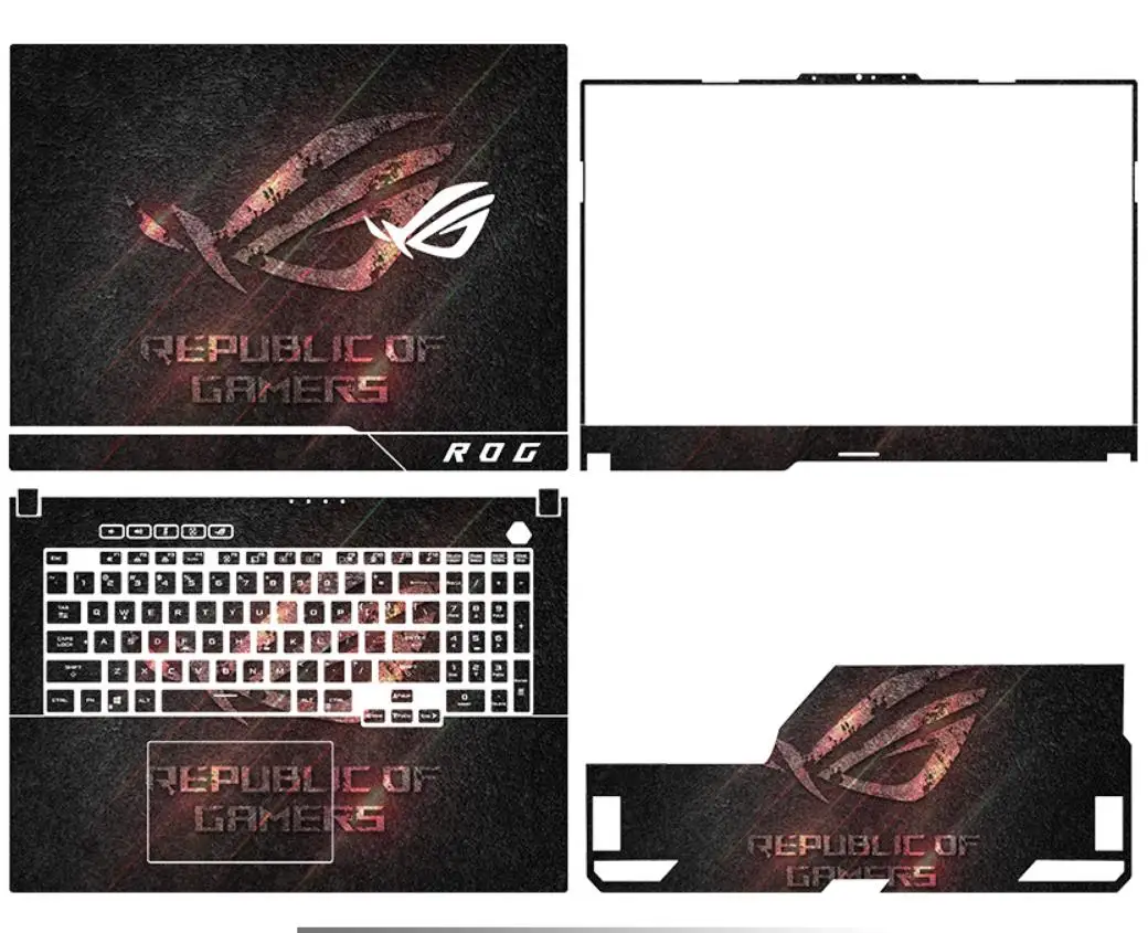 Kh Laptop Sticker Skin Decalcomanie Cover Protector Guard Per Asus Rog Strix Scar 17 G733P