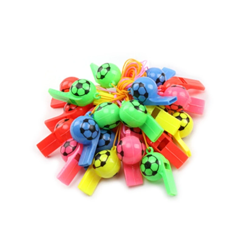 Football Whistles Bulk 15/25pcs with Rope Loud Crisp Soccer Whistle