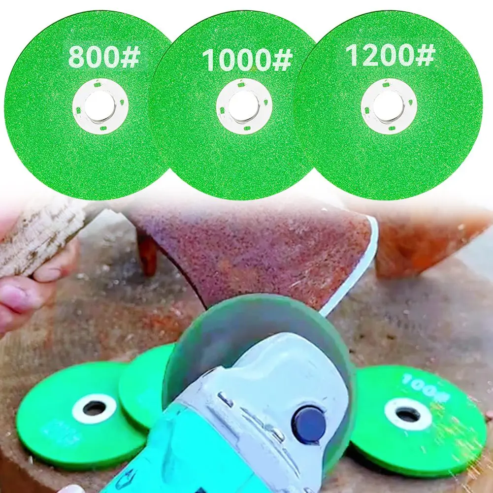 3pcs Electric Chain Grinder Grinding Wheel L/M 800 1000 1200mesh Flap Grinding Disc Wheel For Chainsaw Sharpener Grinder