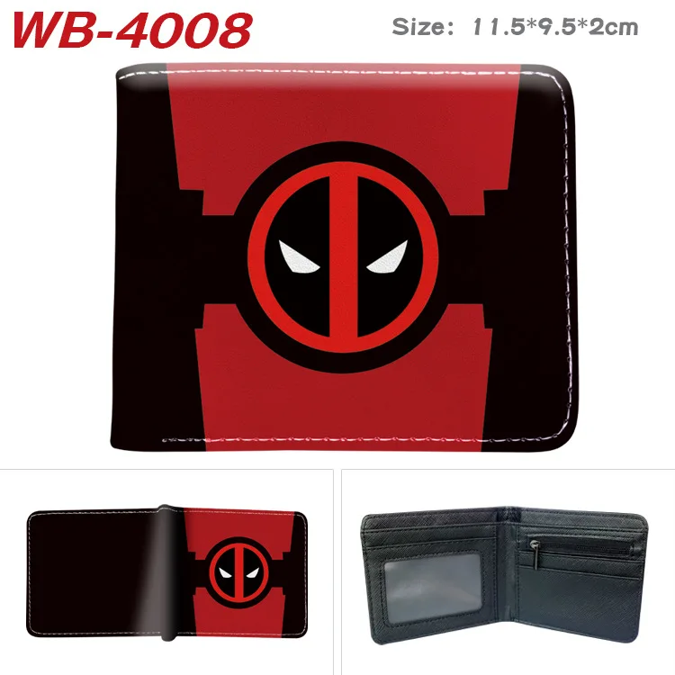 thumbnail image 1 of Cartera de cuero PU de dibujos animados de Marvel, superhéroe, Hulk, Deadpool, billetera plegable, monedero para niño y niña, regalo de cumpleaños, 1 of 5