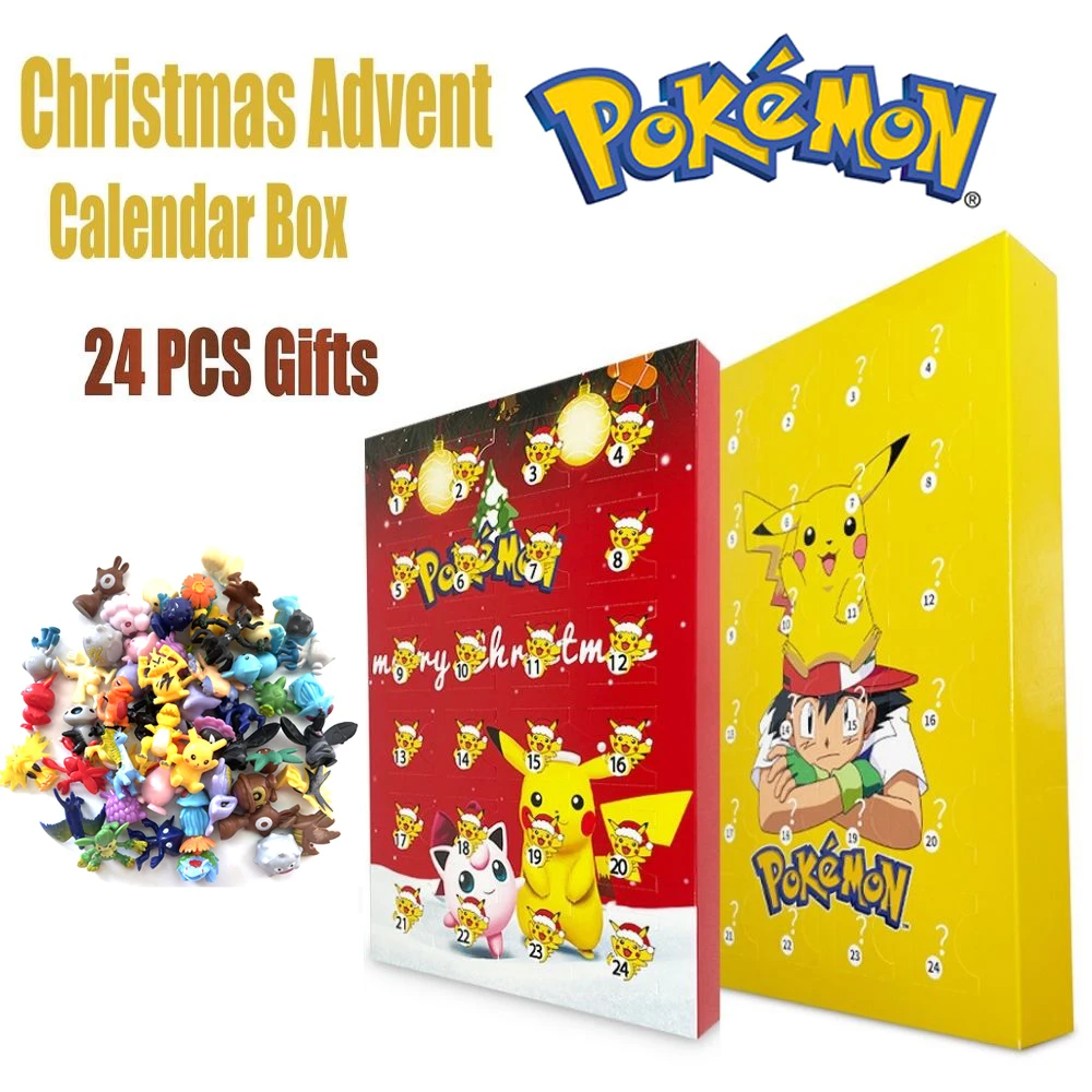 Pokemon Christmas Advent Calendar | Anime Christmas Advent Calendar -  Pokemon 24 Set - Aliexpress