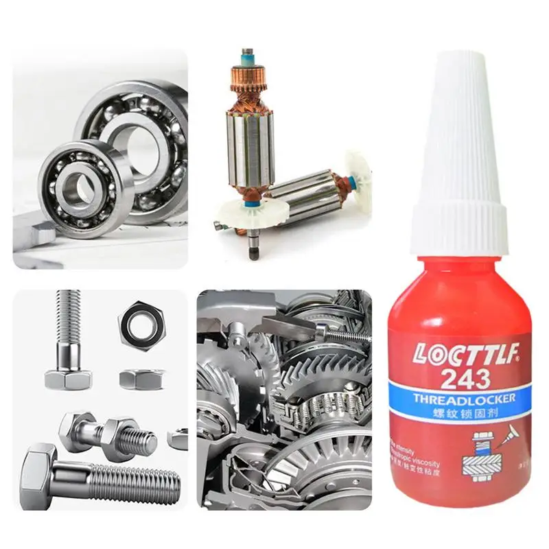 Threadlocker Glue Threadlocker 10ml 243 Screw Adhesive Anaerobic Glue Anti-loose Seal Thread Lock Locking Seal Glue