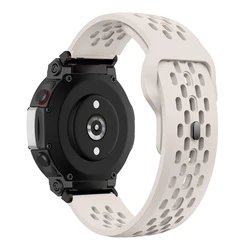 Breathable Sport Silicone Strap - Soft and Comfortable Watchband Accessory - Amazfit T - REX (Starlight)