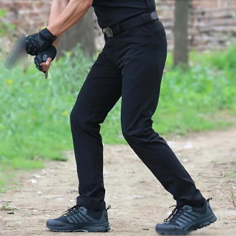 

Брюки мужские повседневные, свободные прямые облегающие модные брендовые штаны, приталенные повседневные