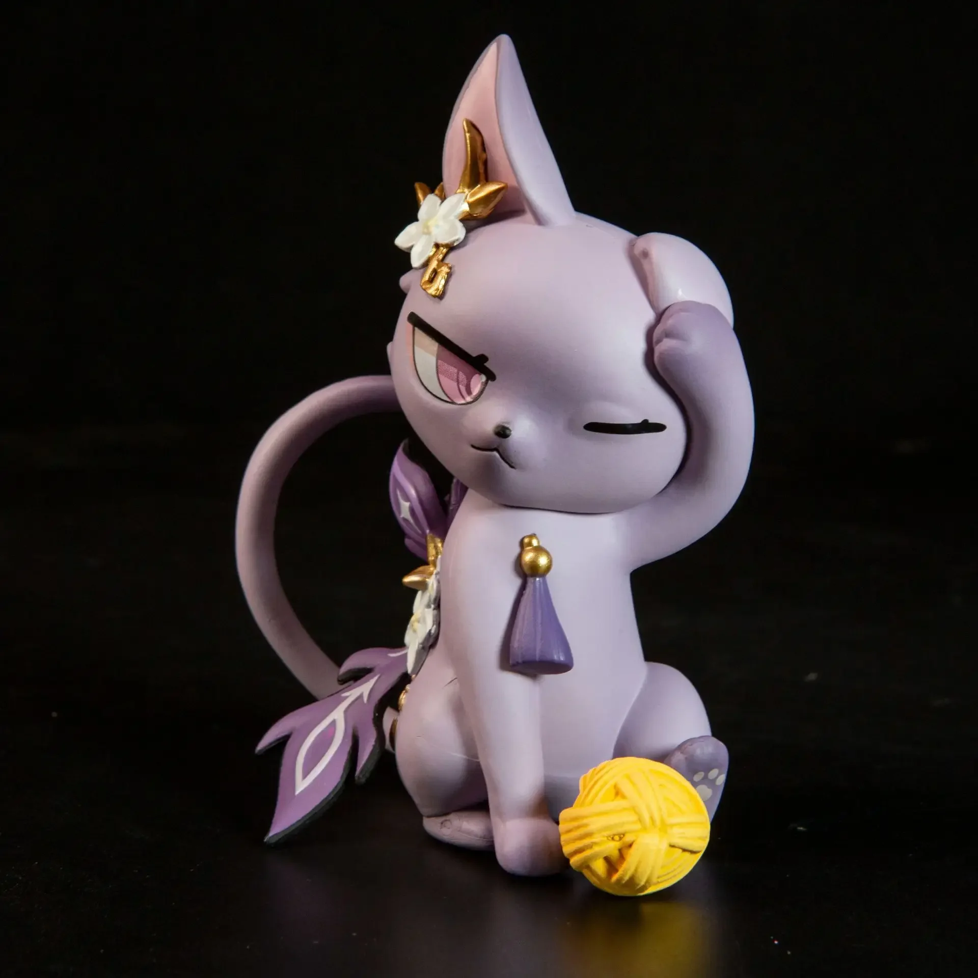 

Genshin Impact Zhongli Keqing Cat Милая изящная модель Kawaii красота украшение для компьютера день рождения подарки для детей